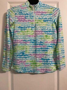 Icikuls 1/4 zip Top Golf Shirt Size Medium